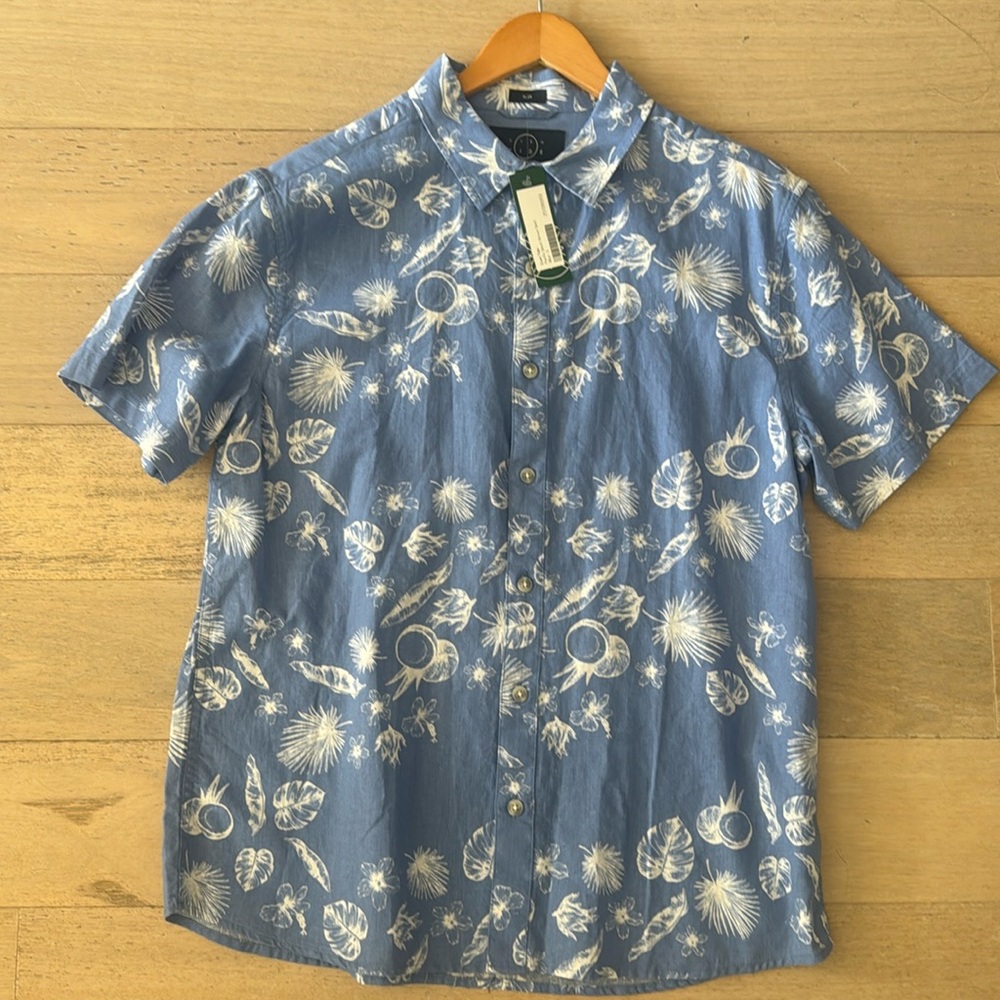 Even Tide Pacific Short Sleeve Shirt Size Large